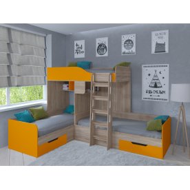 Двухъярусная кровать Трио