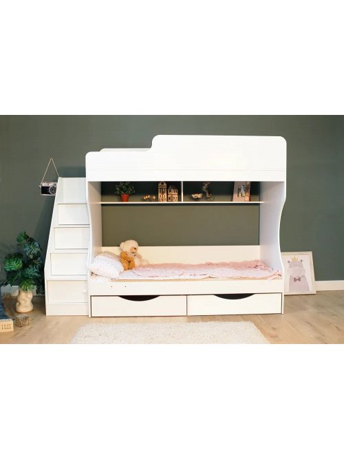 Двухъярусная кровать Капризун 6 белая