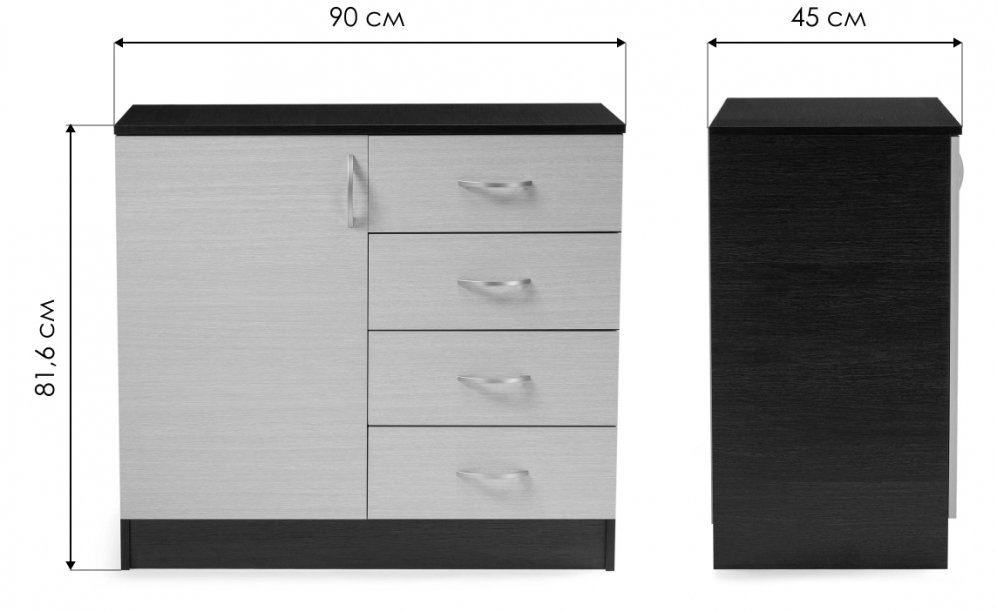 Комод Кэт-7 венге linum/дуб белфорт