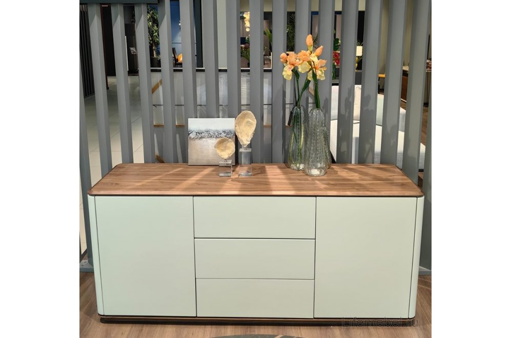 Комод Altea серо-белый / орех