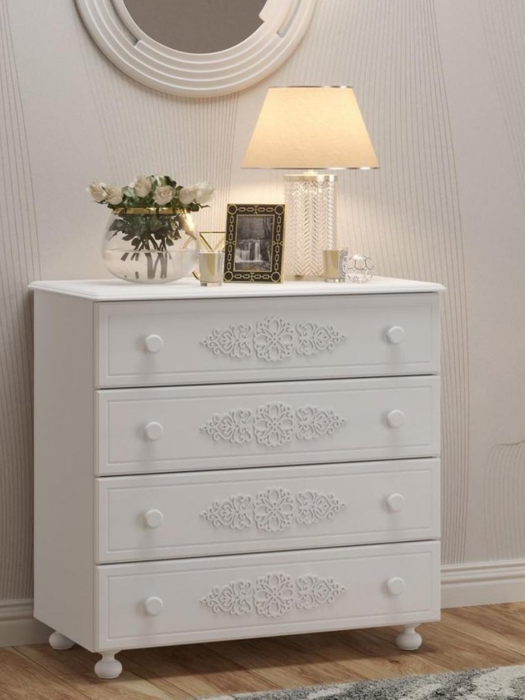 Комод Ассоль АС-5 белое дерево