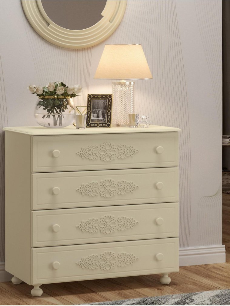 Комод Ассоль плюс АС-5 ваниль