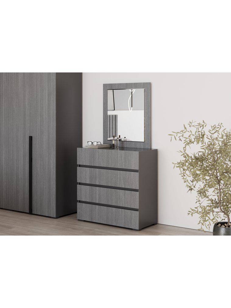 Комод Болонья серый