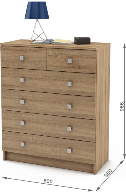 Комод Бостон-11 дуб сонома