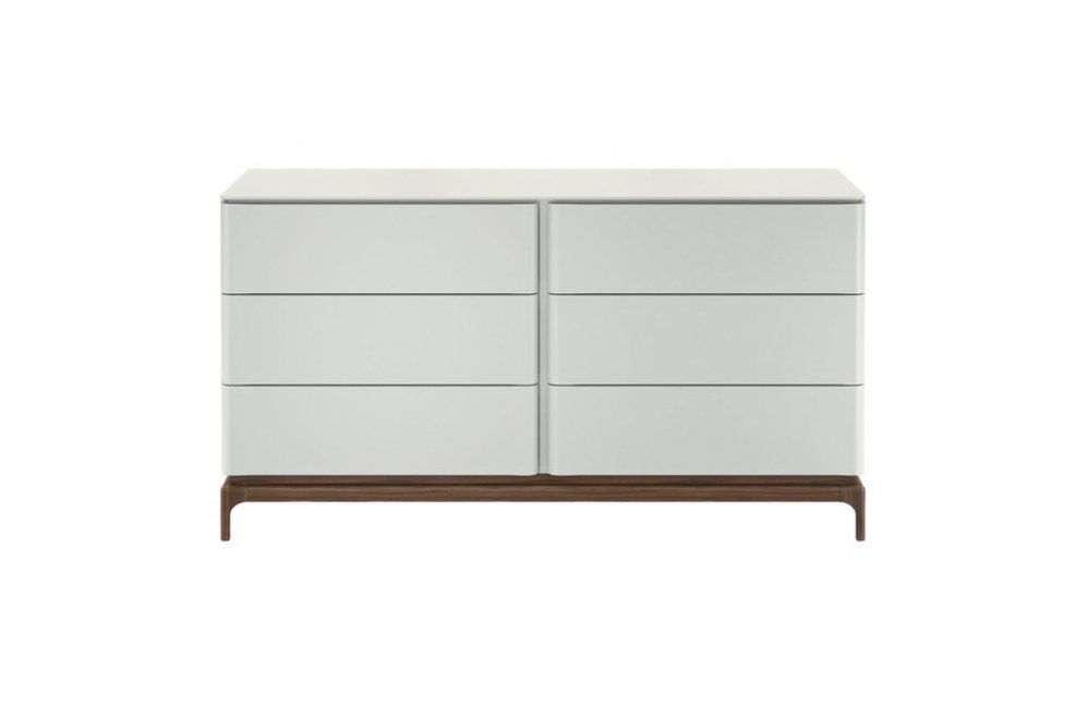 Комод Calpe светло-серый / орех