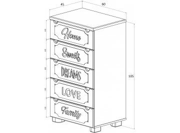 Комод ДримСтар ДС-11