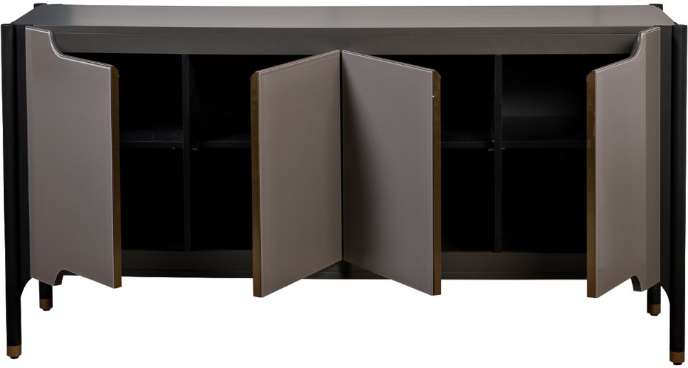 Комод Джималди черный / хром