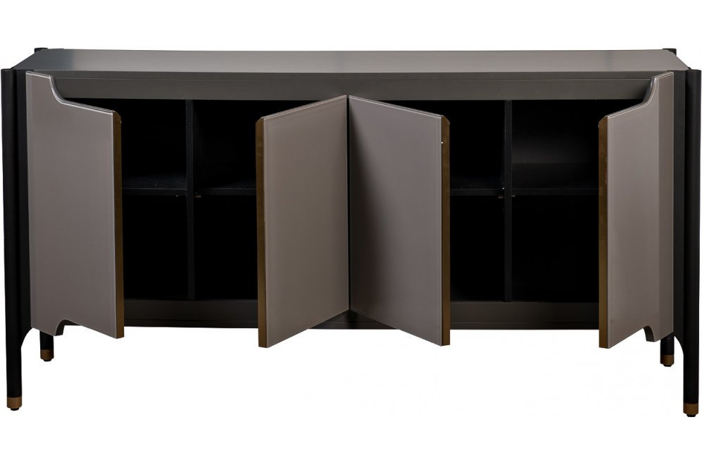 Комод Джималди черный / хром