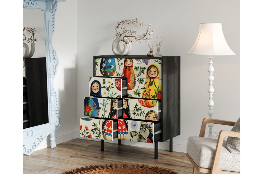 Комод Эмерсон (Emerson) EM20/Art04 черный