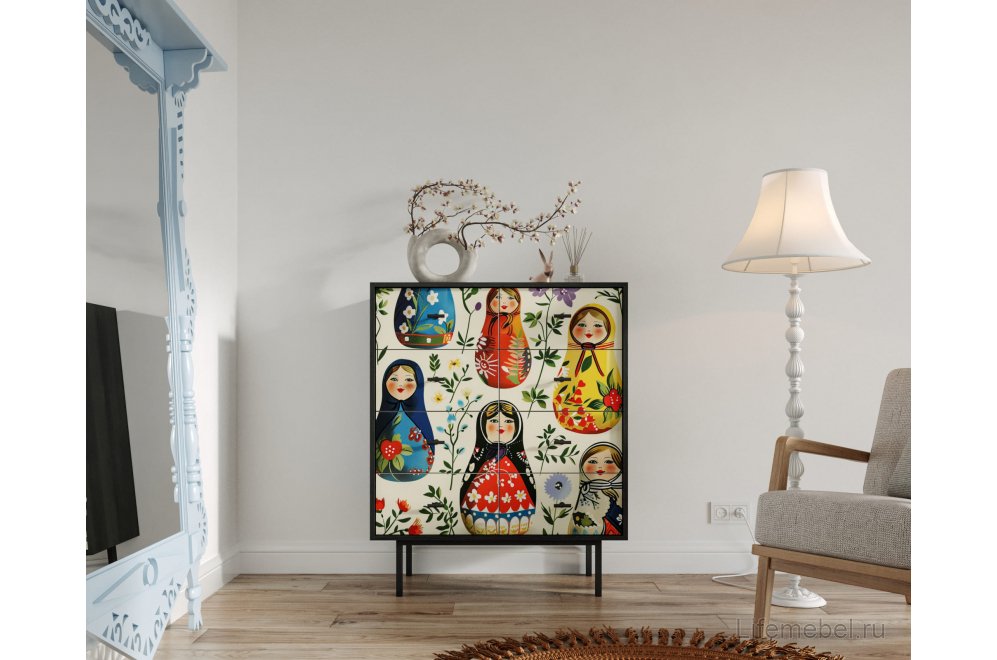 Комод Эмерсон (Emerson) EM20/Art04 черный