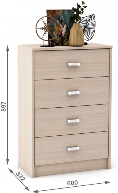 Комод Имидж-604 дуб молочный