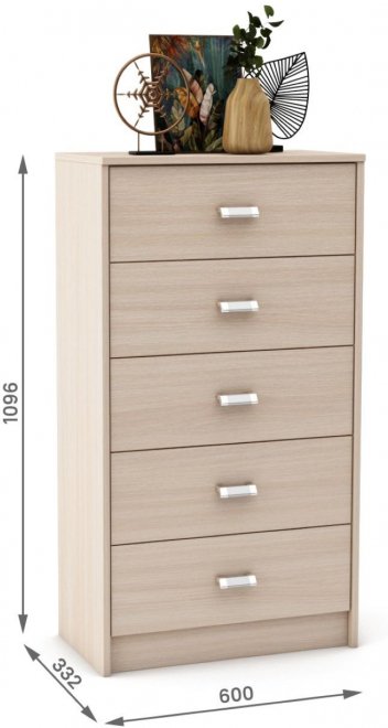 Комод Имидж-605 дуб молочный