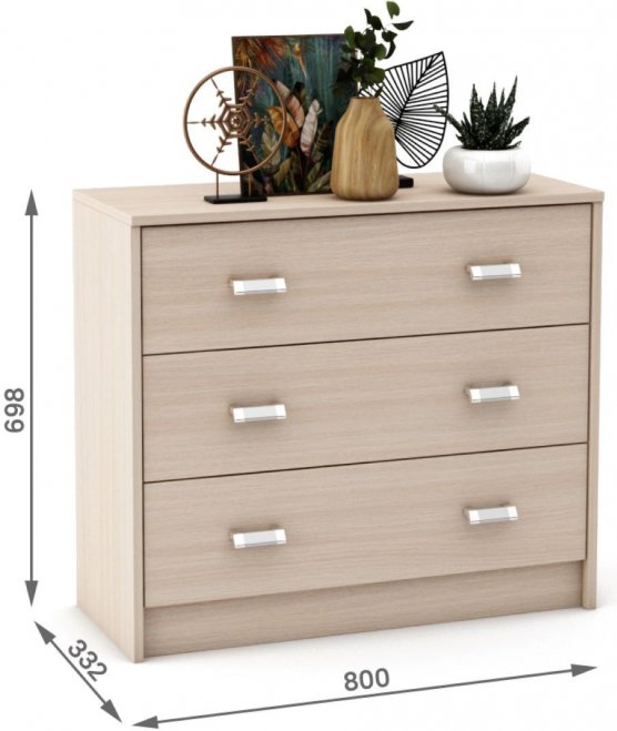 Комод Имидж-803 дуб молочный