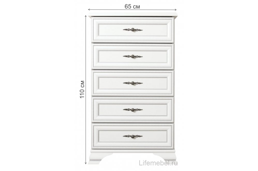 Комод Kentaki S320-KOM5S белый