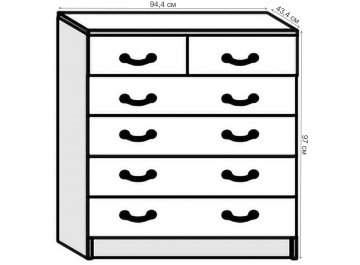 Комод Кэт-6 Кантри