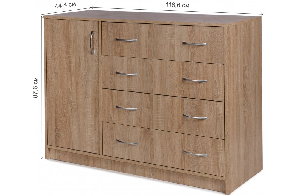 Комод КМ-2 дуб санома