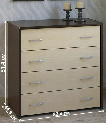 Комод КМ-41 венге / дуб молочный