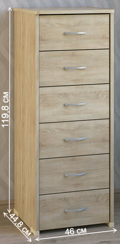 Комод КМ-61 дуб сонома