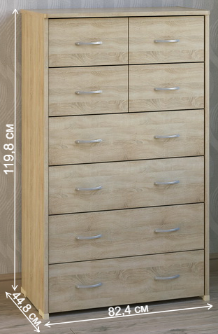 Комод КМ-63 дуб сонома