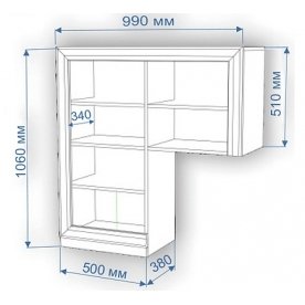 Комод Нобиле КП100 ШКо ЛЕВ
