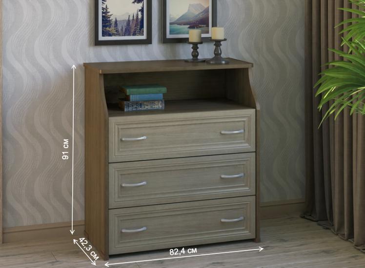 Комод КВ-31-НФ ясень темный / ясень светлый