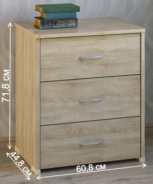 Комод КВ-32 дуб сонома