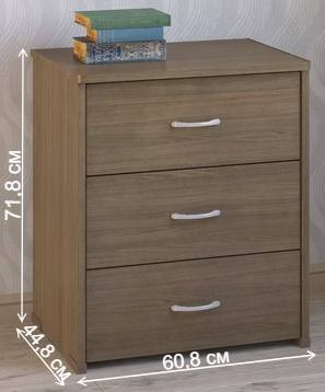 Комод КВ-32 ясень темный