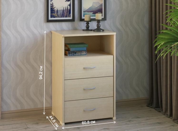 Комод КВ-33 дуб молочный