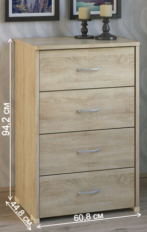 Комод КВ-34 дуб сонома