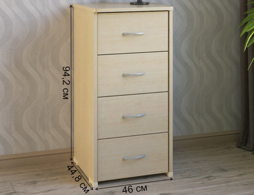 Комод КВ-40 дуб молочный