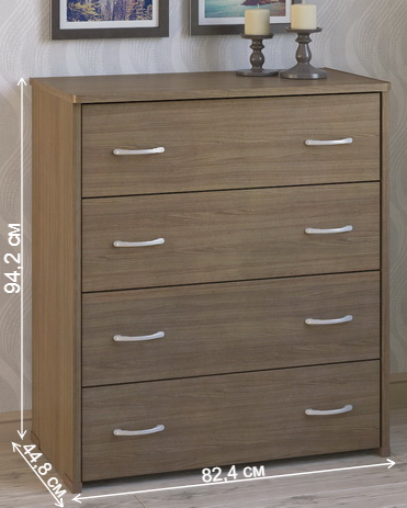 Комод КВ-41 ясень темный