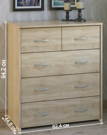 Комод КВ-42 дуб сонома