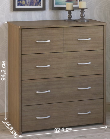 Комод КВ-42 ясень темный