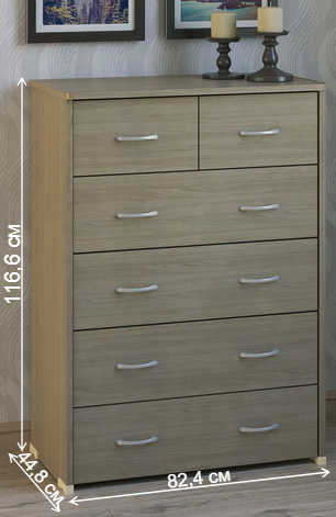 Комод КВ-52 ясень светлый