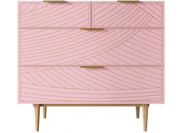 Комод Лайн (Line) розовый