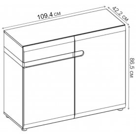 Комод Линате 2D-1S TYP 35