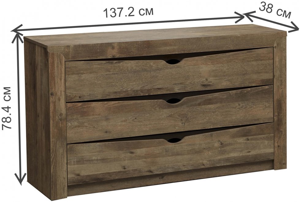 Комод Лючия 33.11 кейптаун / венге