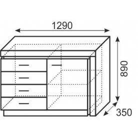 Комод Люмен 3