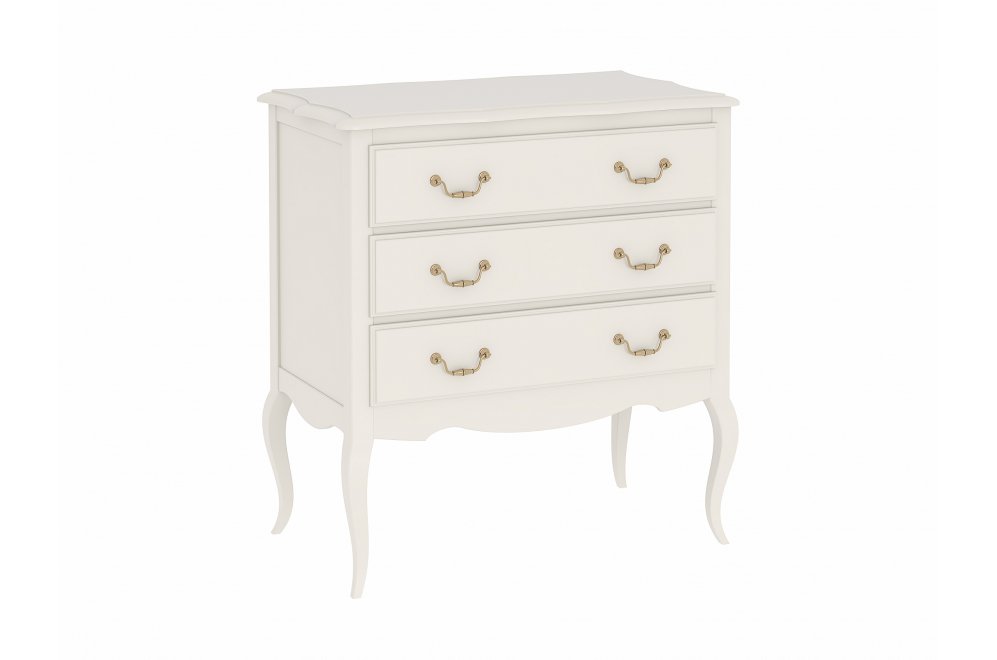 Комод Малонн Ави белый 3 ящика