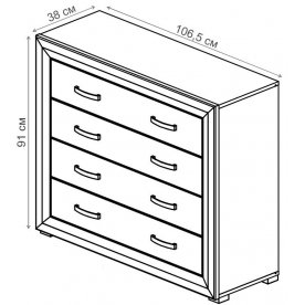 Комод Мальта KOM4S 11