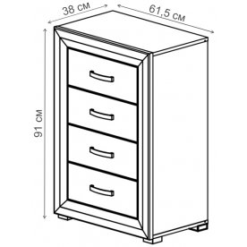 Комод Мальта KOM4S 6