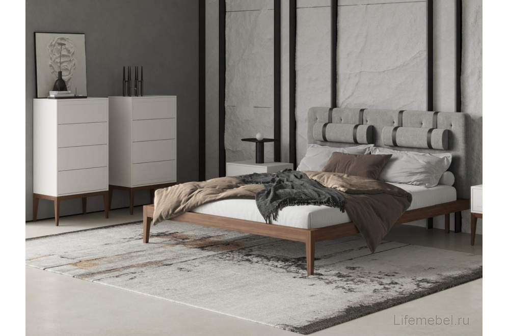 Комод Marbella MDI.CHD.MRB.54 шпон ореха / матовый лак RAL9002