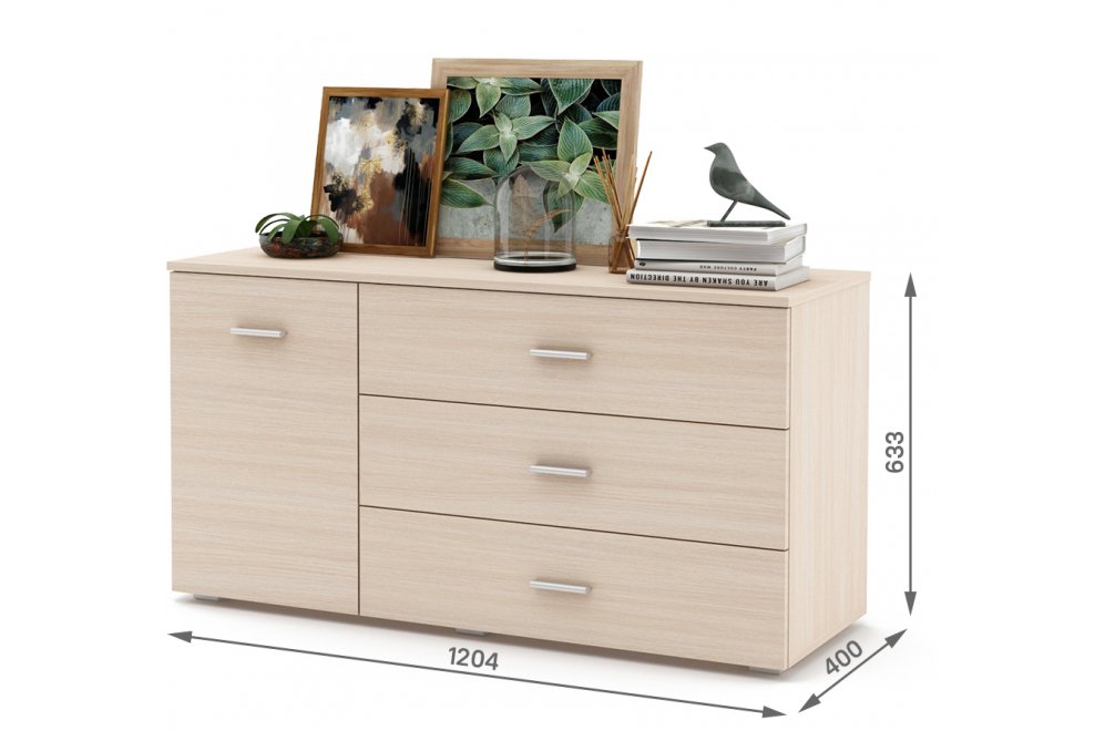 Комод Мартин-4 дуб молочный