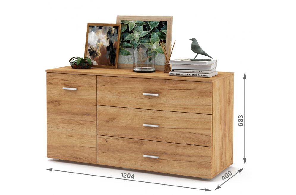 Комод Мартин-4 дуб золотистый