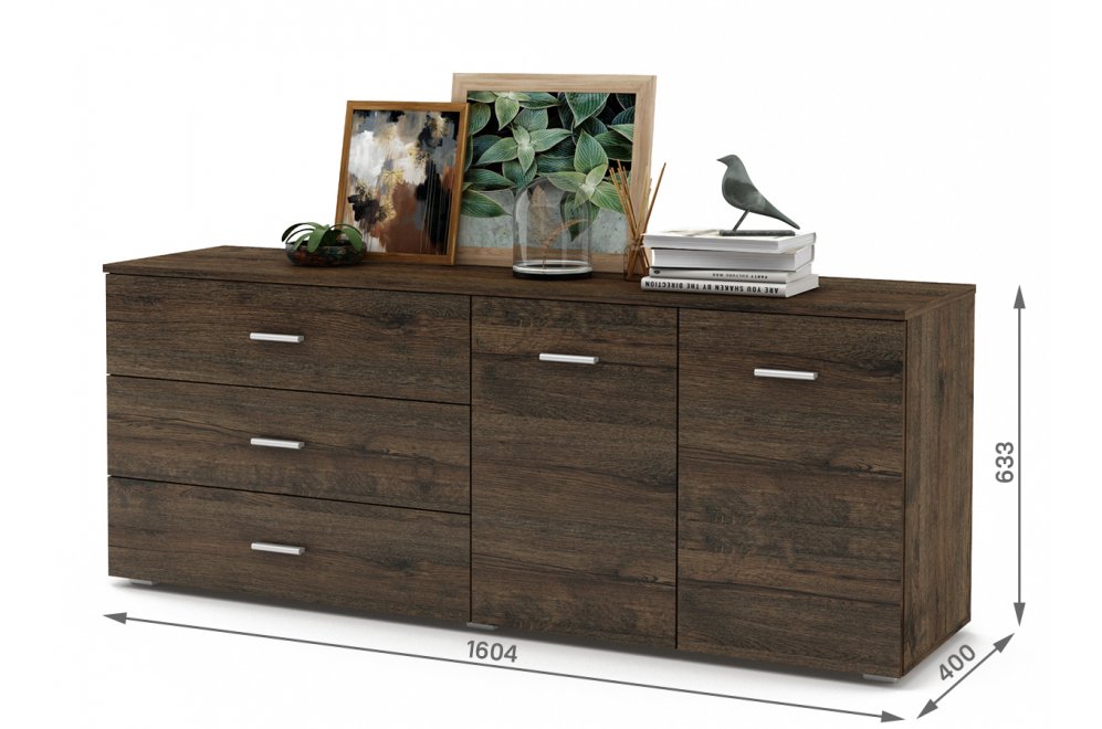 Комод Мартин-6 дуб апрель темный