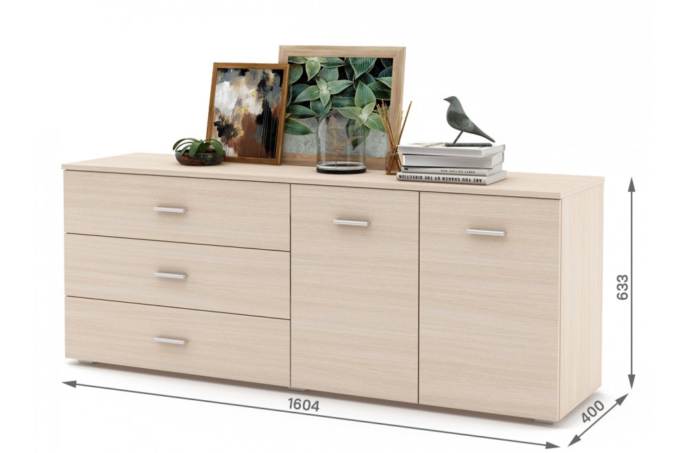 Комод Мартин-6 дуб молочный