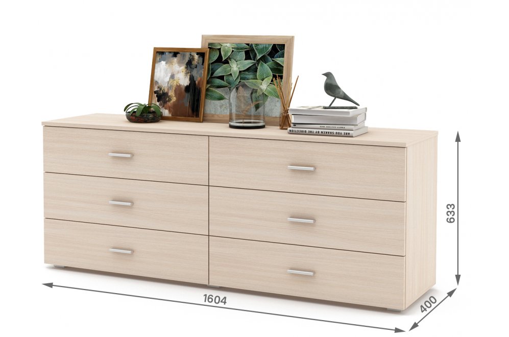 Комод Мартин-8 дуб молочный