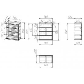 Комод Мебелайн-5