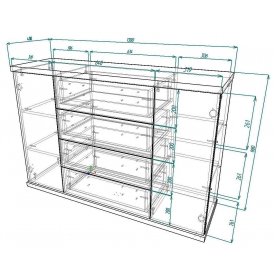 Комод Мебелайн-8