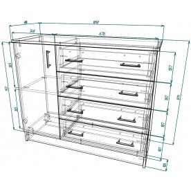 Комод Мебелеф-15